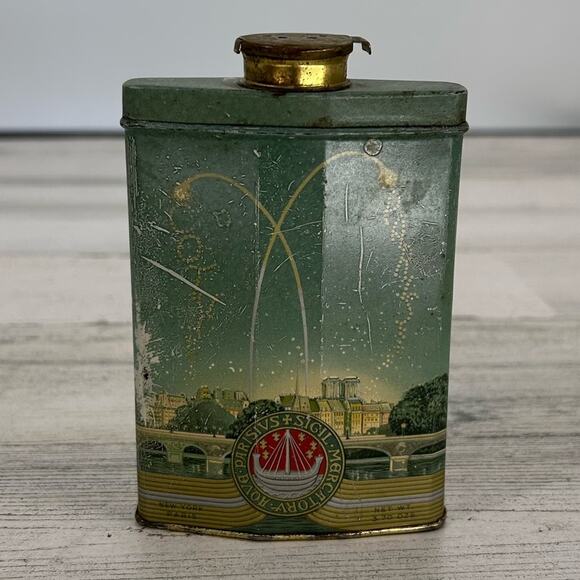 Other - Vintage 1920's Tin Paris De Coty Talc Paris